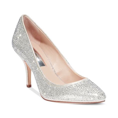 macy's heels silver